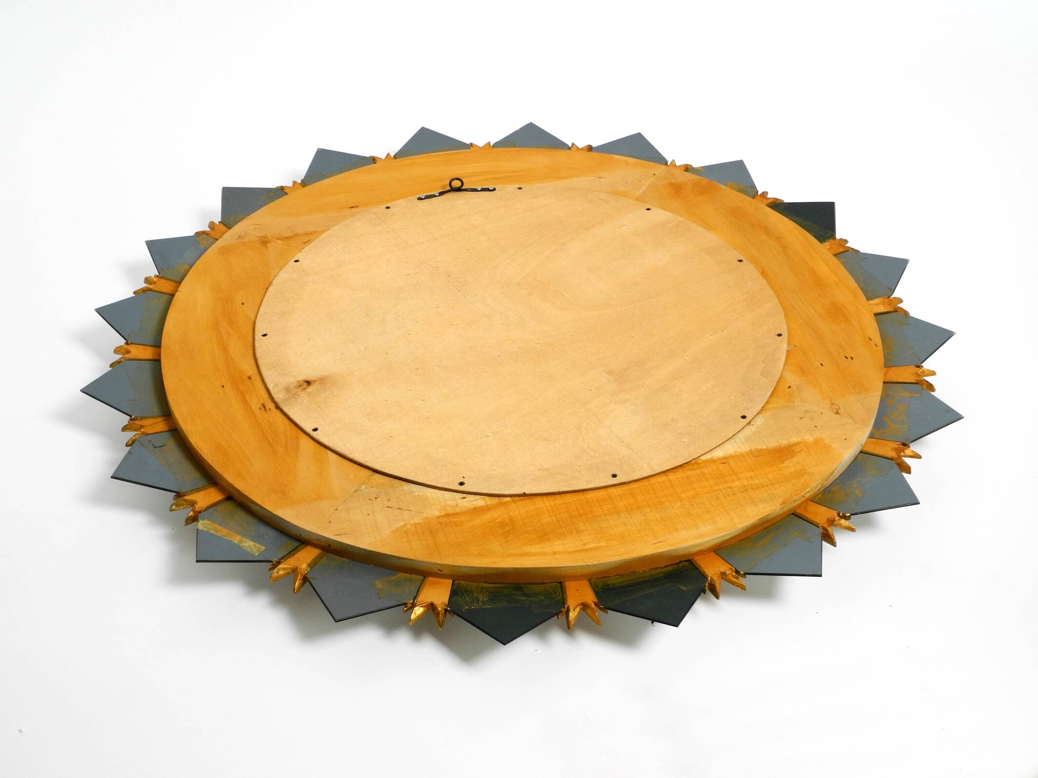 Large gilded Italian XXL Regency Sunburst Wall Mirror | diameter 93 cm