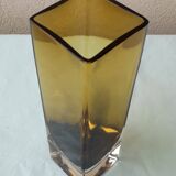 Square glass vase