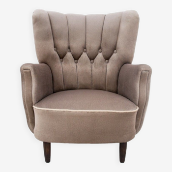 Fauteuil gris, Europe du Nord, années 1950