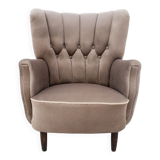 Fauteuil gris, Europe du Nord, années 1950