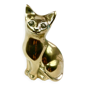 Brass cat, circa 1970