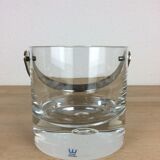 Crystal ice bucket by Vicke Lindstrand for Kosta Sweden, Pippi model