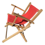 Petit fauteuil d’enfant pliant en toile plage