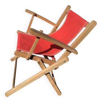 Petit fauteuil d’enfant pliant en toile plage