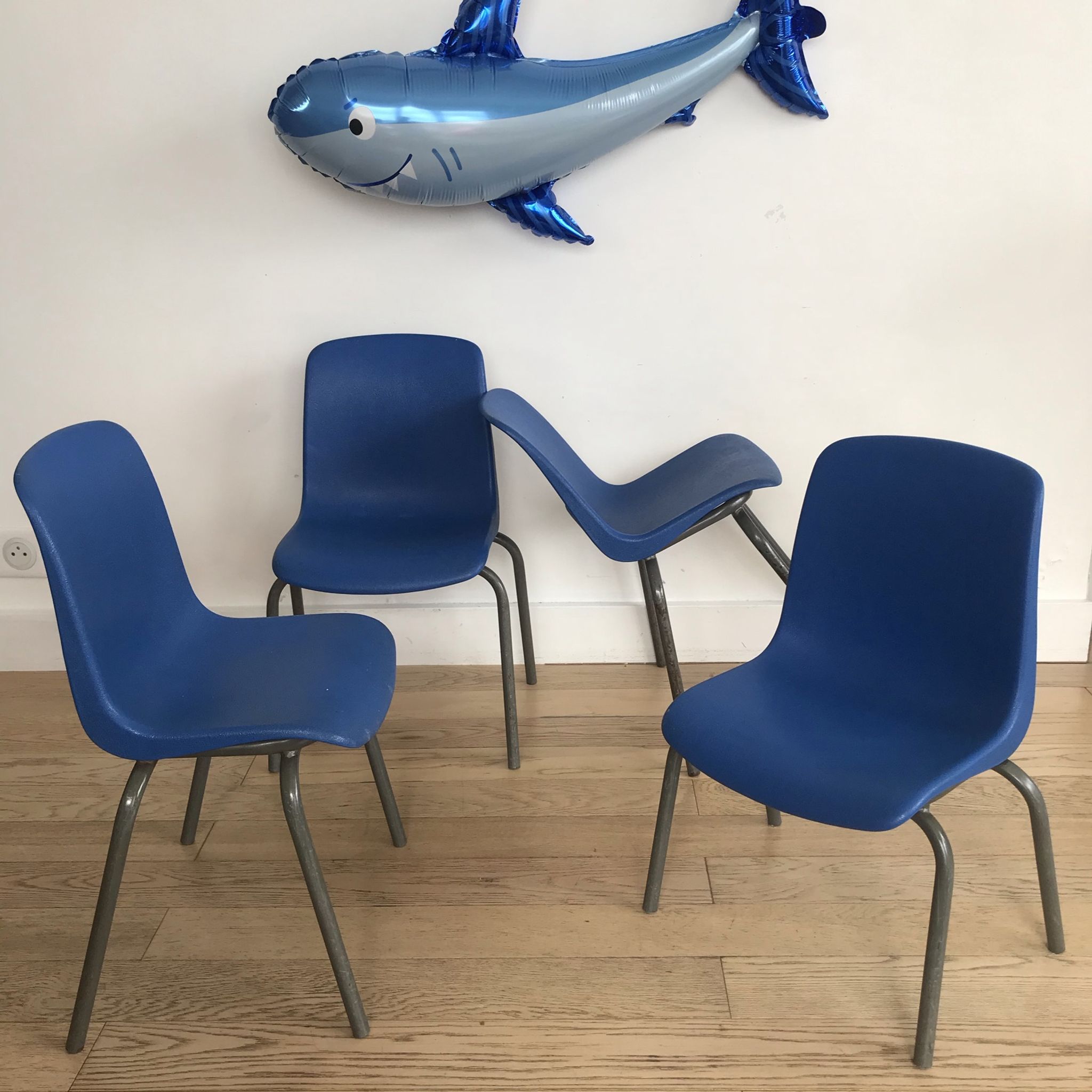 Vintage Grofillex nursery school chair