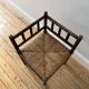 Turned wood corner chair