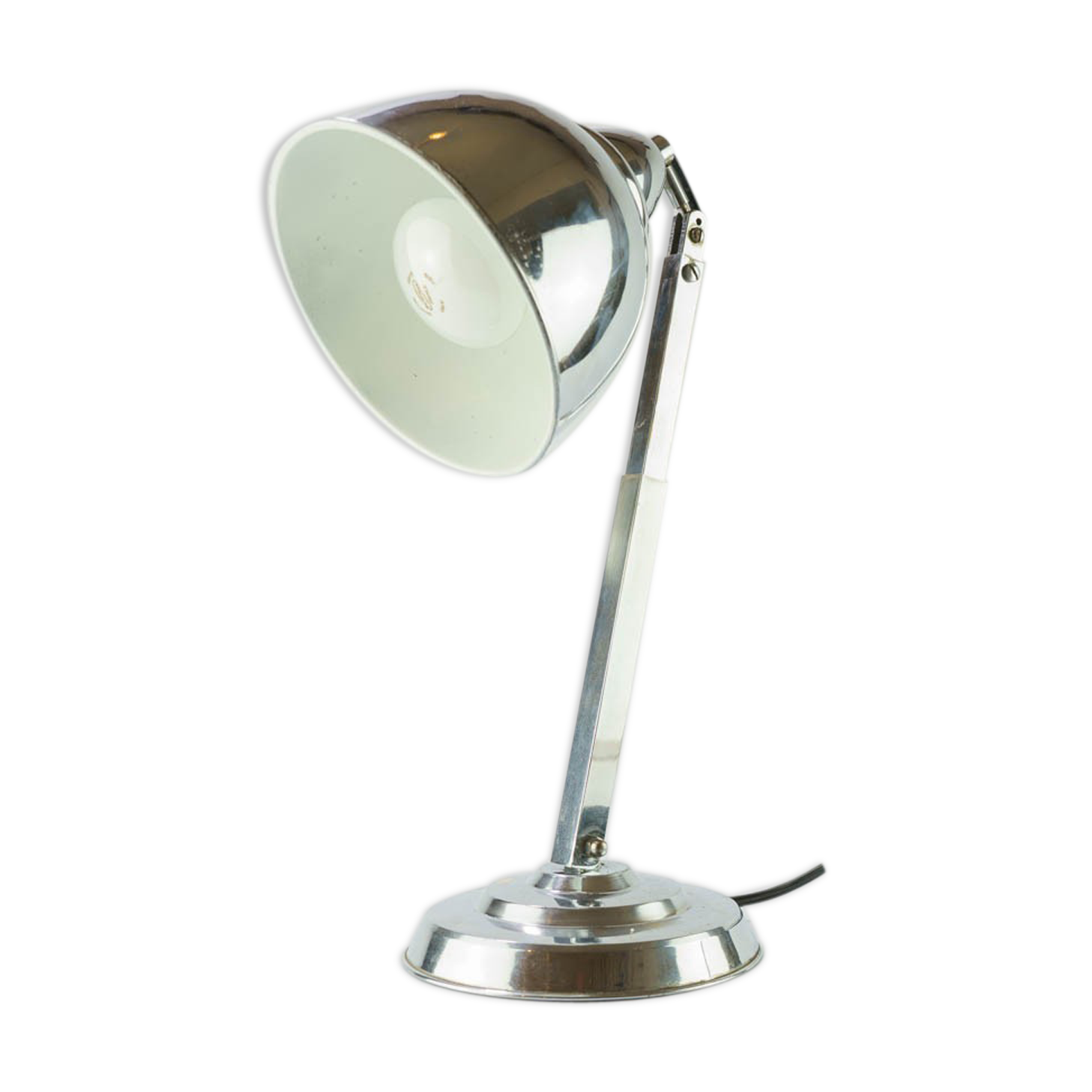 Chrome desk lamp