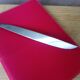Steel paper cutter designed by Enzo Mari for Danese Milano
