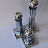 Space Age ceiling lights in chrome by Rolf Krüger for Staff Leuchten, A