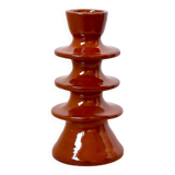 Large Modern Brown Ceramic Colorful Candle Holder