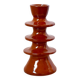 Large Modern Brown Ceramic Colorful Candle Holder