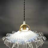 Opaline glass pendant light