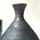 Handcrafted and signed stoneware vase, ceramic, circa 1970