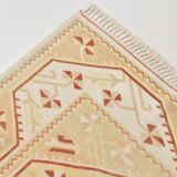 Tapis Kilim Vintage Oriental en Laine Fait Main,Beige,Pêche,Jaune 236x158Cm