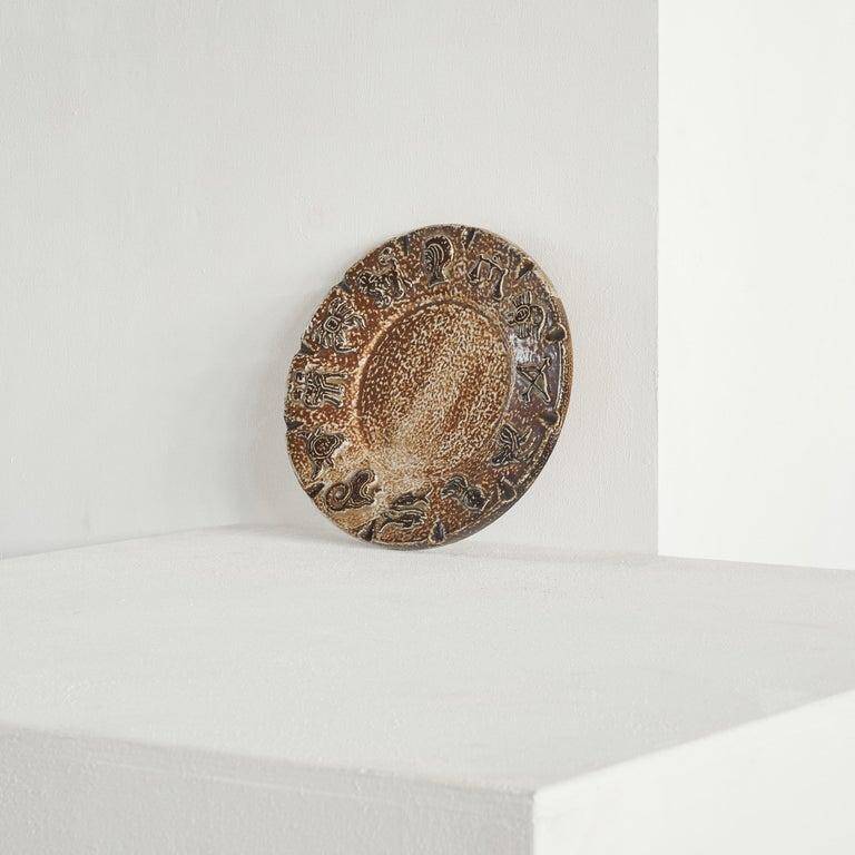 Armogrès 'Zodiac' bowl in pottery from the 1960s.
