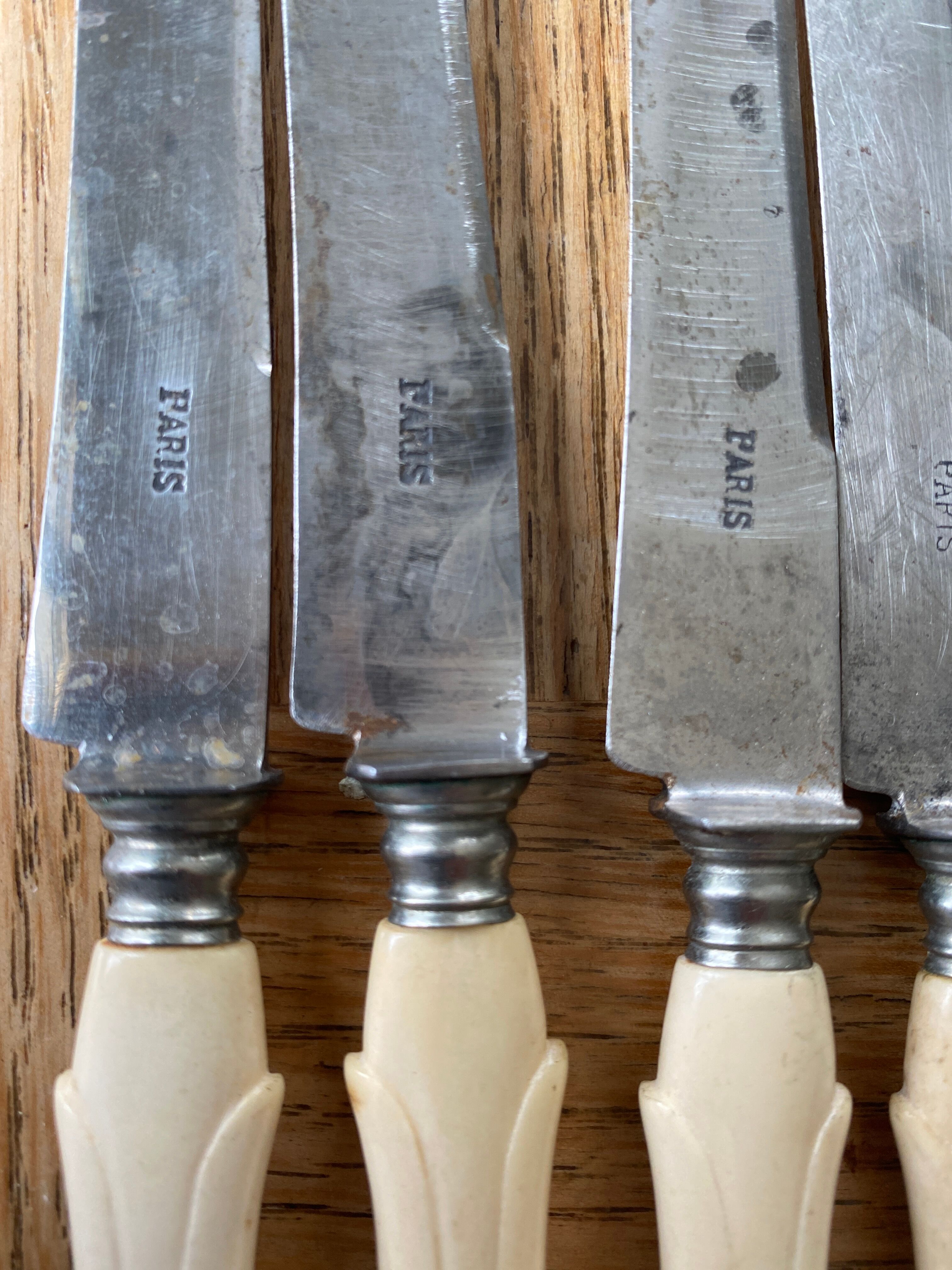 Ivory handle dessert knife