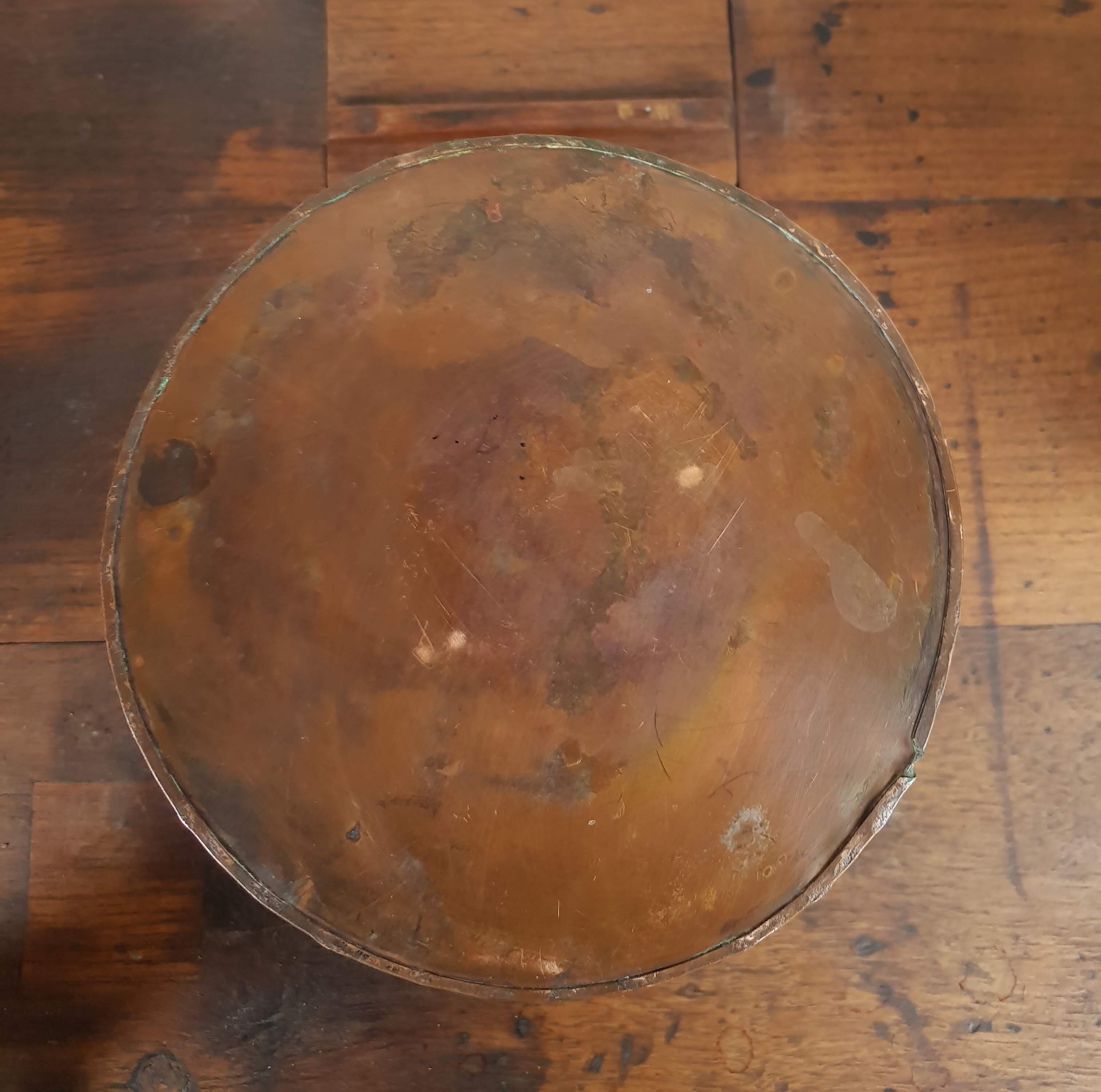 Vintage Copper Indoor Planter - Switzerland - 1970s