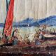 Tableau HST Jean Corniche (1943) Le Port avec bateau de pêcheur - St Tropez