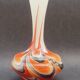 Vase Italy by Carlo Moretti 1970 opaline orange black