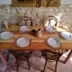 Table de ferme terracotta
