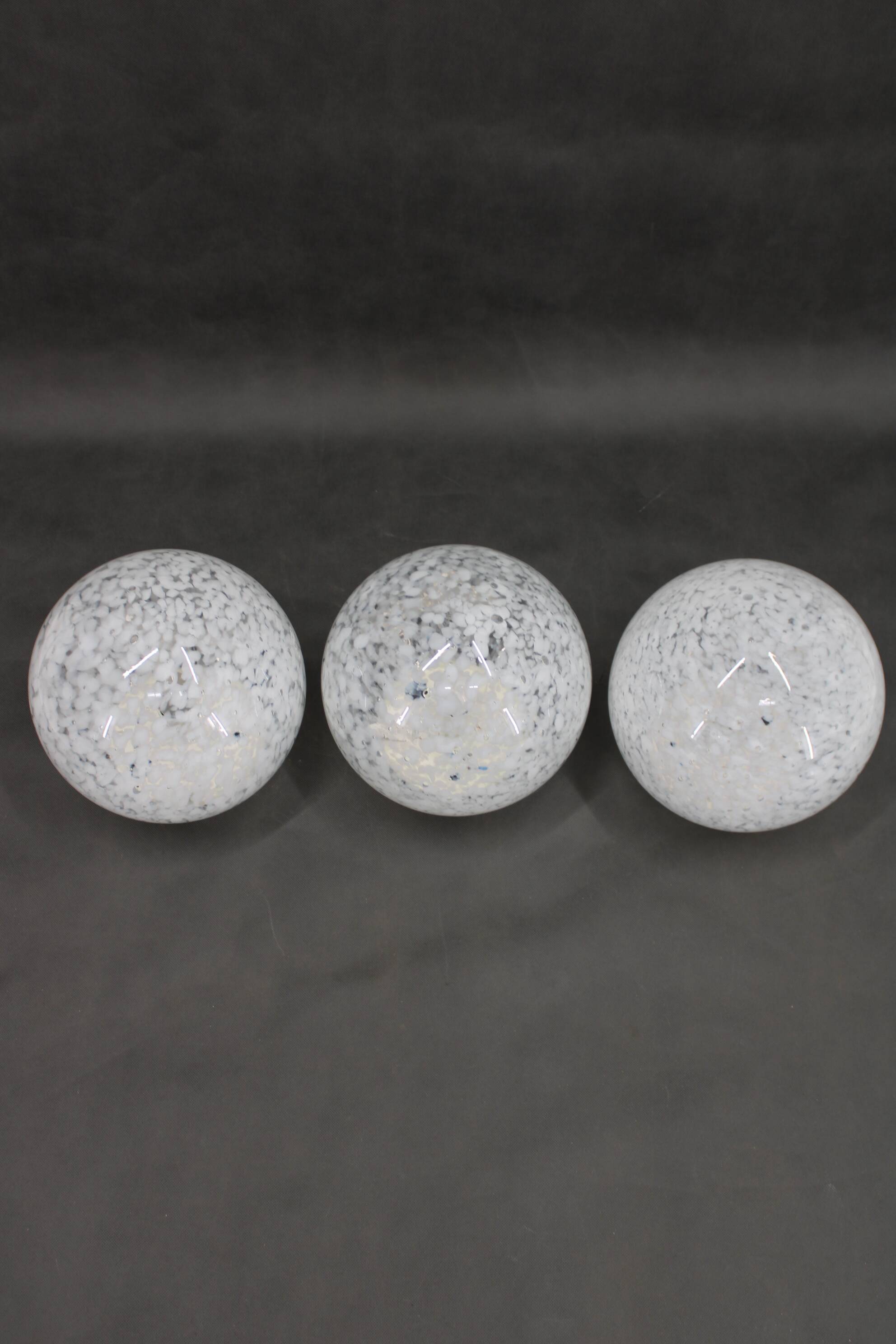 1980s Glass Globe Table Lamp , 3items available