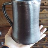 Flared stoneware pitcher