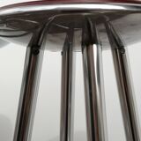 Set of 6 aluminum and wood bar stools in the Amat-3 style for Knoll, vintage 1990