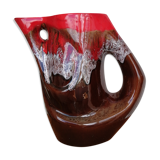 Flamed ceramic carafe