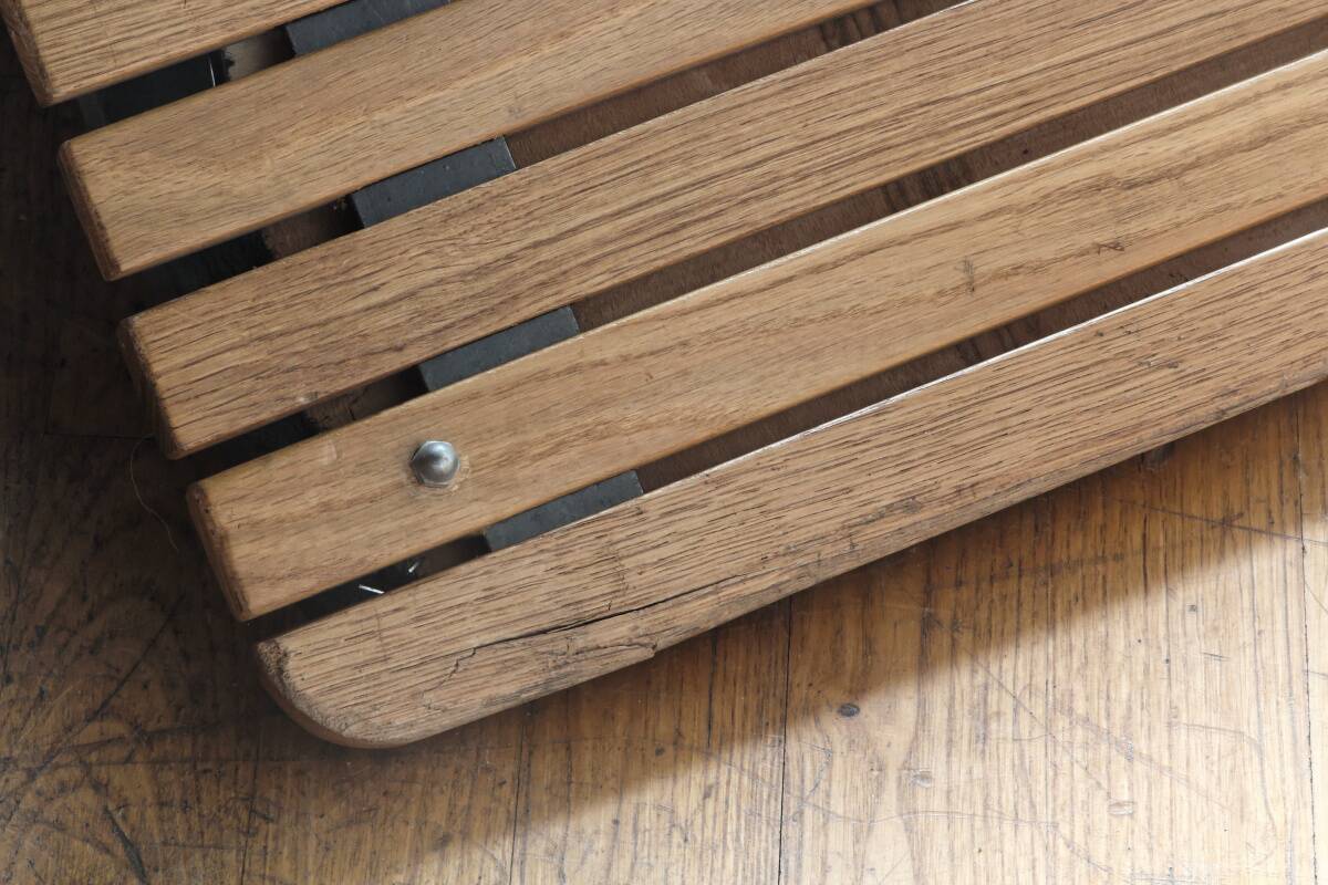 Handcrafted chair, laminated wood and leather