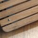 Handcrafted chair, laminated wood and leather