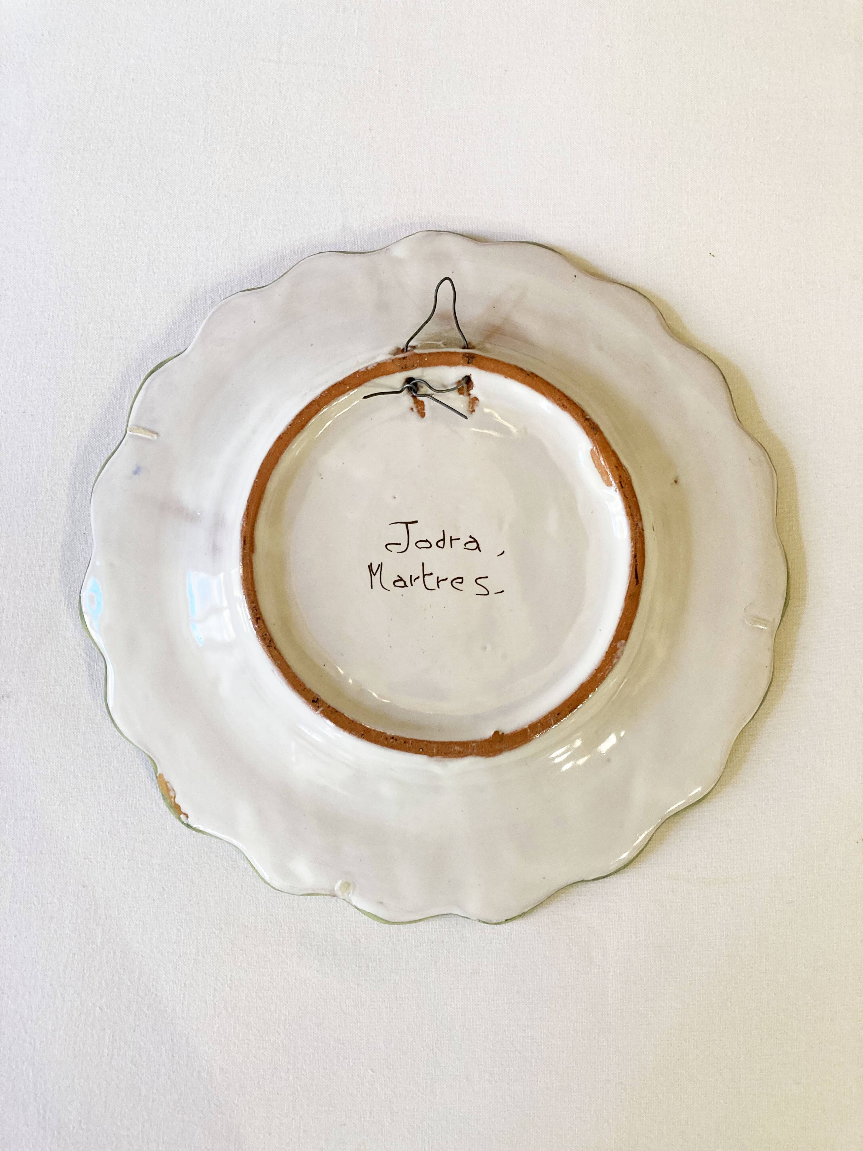 Decorative plate, Martres-Tolosane earthenware