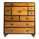 Campaign chest of drawers 19th century