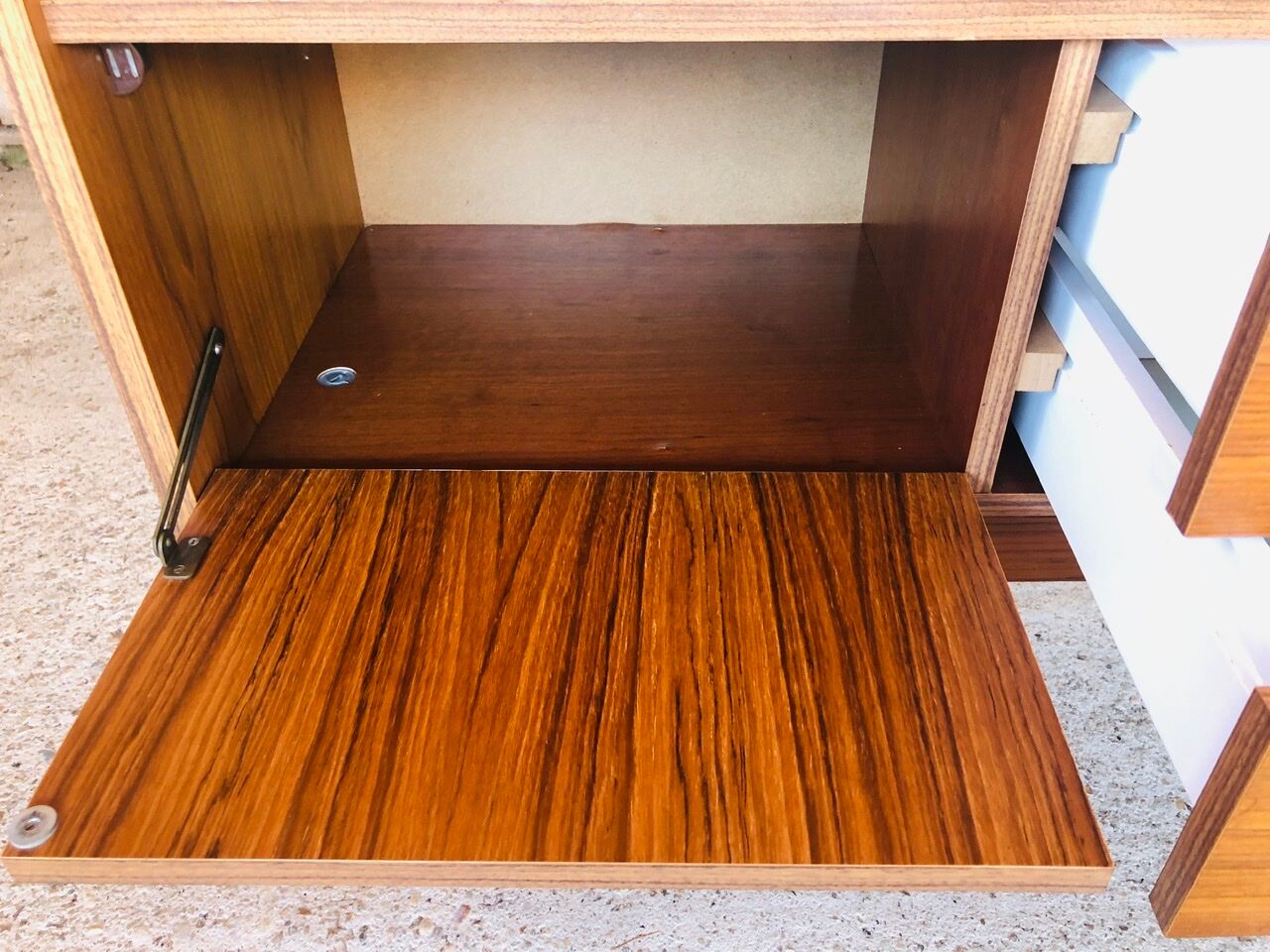 Teak bass row, Scandinavian style circa 60