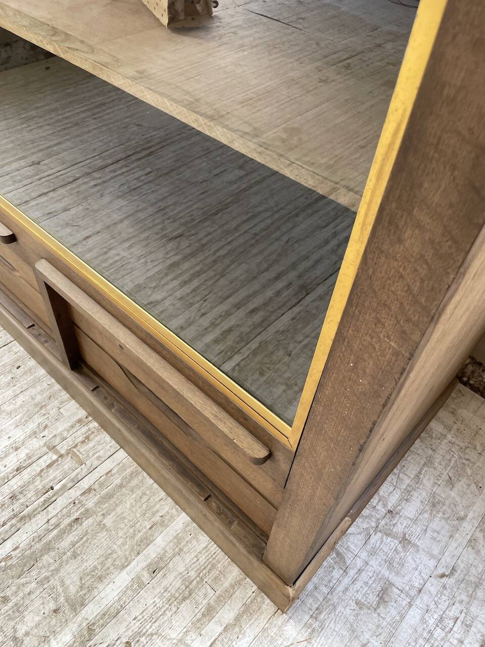 XXL oak display cabinet furniture