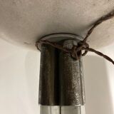 Steel and solid glass lamp from the 40s/50s