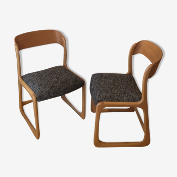 Chaises Baumann modèle «traîneau»