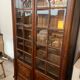 Louis XVI style beveled glass bookcase