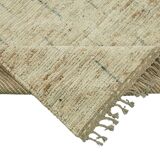 Handwoven Tribal One of a Kind 257 cm x 295 cm Beige Wool Carpet