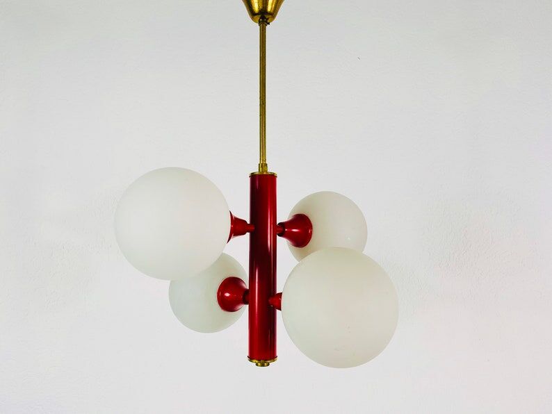 Red suspension by Kaiser, Germany, 60s