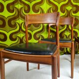 4 Teak Chairs HENNING KJAERNULF 1960"