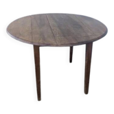 Table ronde rabattable
