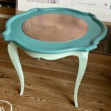 Vintage coffee table revamped – eucalyptus & cactus tones