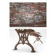 Wooden bench and cast iron