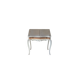 Secrétaire rococo blanc écume bois