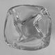 Imposing vintage ashtray in colorless crystal from the Daum house in Nancy