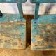 Old pair of small children's school chairs