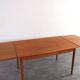 Table à manger extensible en teck danois des années 1960.