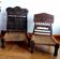 Pair of traditional low chairs, Indonesia