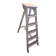 Vintage wooden step ladder with 6 steps
