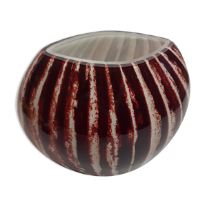 Vase vintage zébré